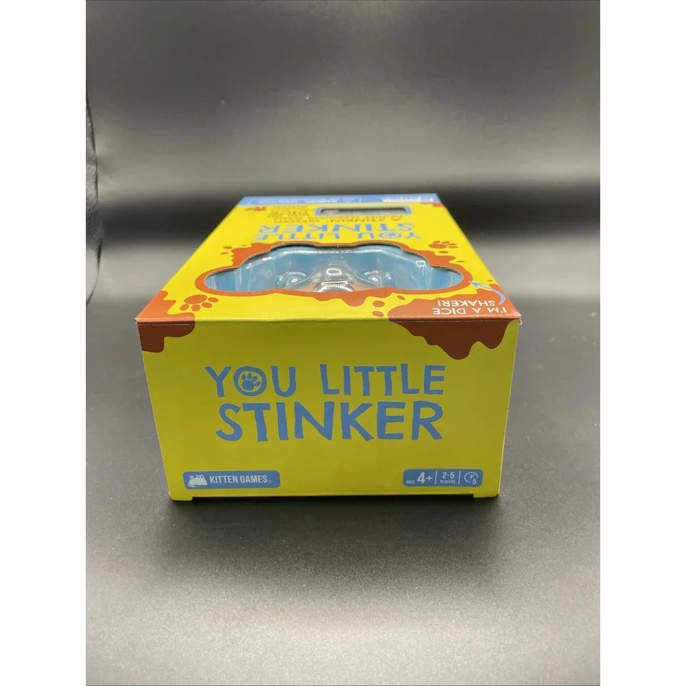 YOU LITTLE STINKER A Stinkin Good Picture Matching Game 20 Dice Doggy Shaker